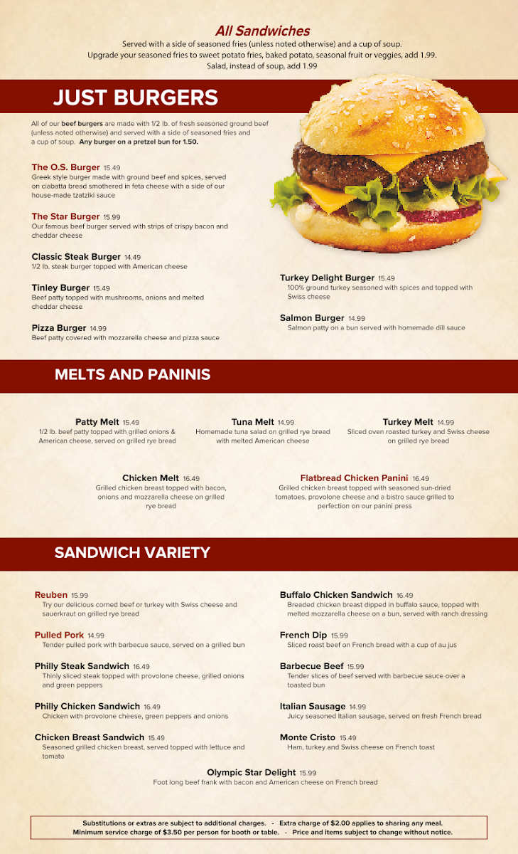 Olympic Star Restaurant Menu - Image 6